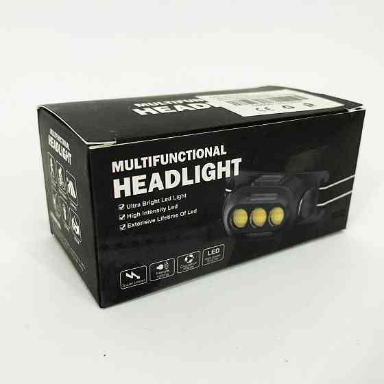 Легкий фонарик на голову YD02-COB, Фонарь налобный аккумуляторный светодиодный с зарядкой SQ-27 Львов