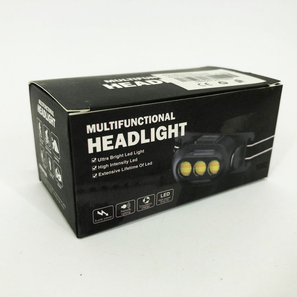 Легкий фонарик на голову YD02-COB, Фонарь налобный аккумуляторный светодиодный с зарядкой SQ-27 Львов - изображение 1