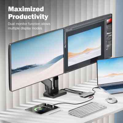 Порт-реплікатор Digitus USB-C &gt; 2xHDMI/2xUSB-A/USB-C/SD/MicroSD/RJ54 (DA-70915) Вінниця