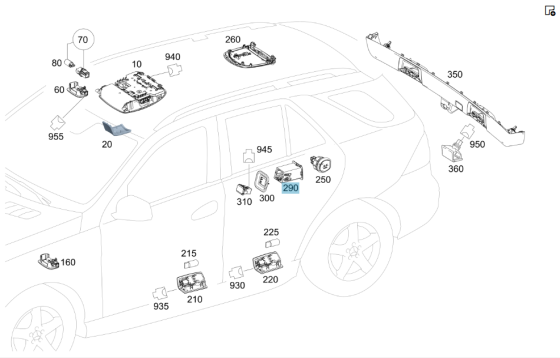 Mercedes-Benz  A1665460580 Корпус розетки під заднім сидінням ML/GLE W166 GL/GLS X166 Одеса