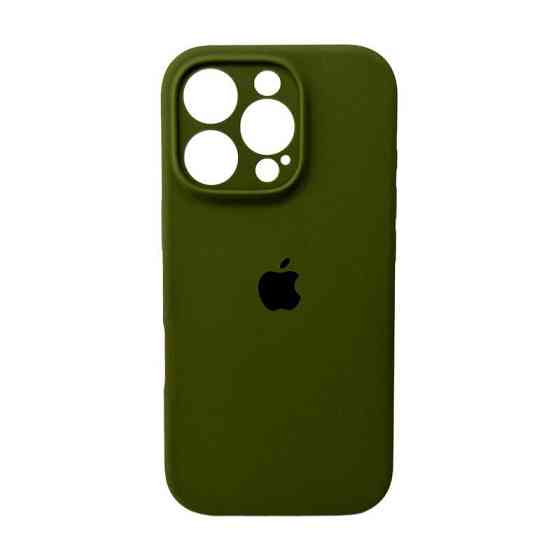 Чохол для смартфона Silicone Full Case AA Camera Protect for Apple iPhone 16 Pro Max 29,Army Green Київ