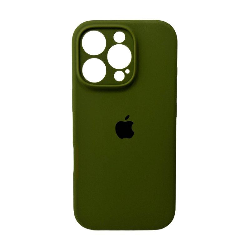 Чохол для смартфона Silicone Full Case AA Camera Protect for Apple iPhone 16 Pro Max 29,Army Green Київ - фото 1