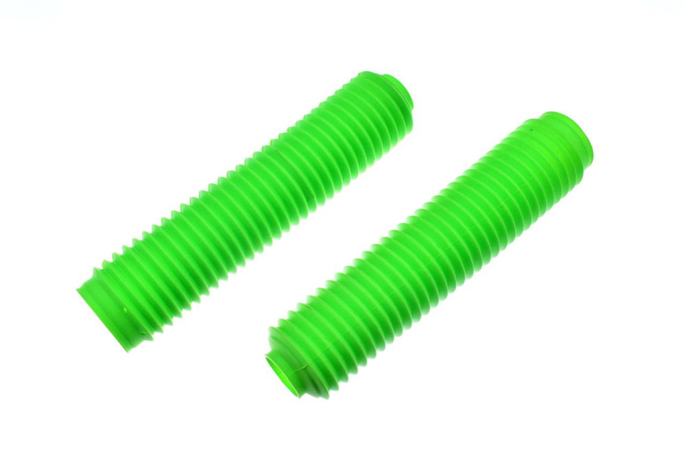 Гофры передней вилки (пара) универсальные L-325mm, d-4 см, D-55mm (зеленые). Мукачево - изображение 1