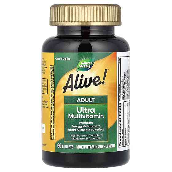Мультивітаміни Nature's Way Alive!Adult Ultra Multivitamin 60 таб Київ