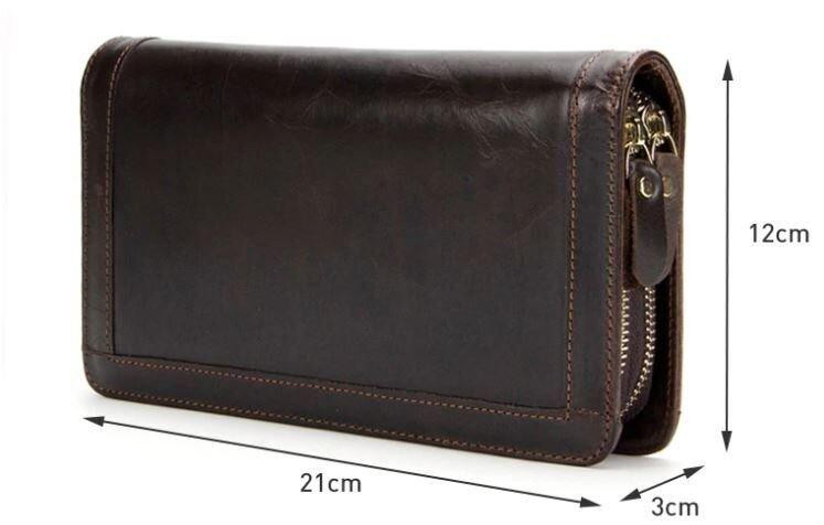 Клатч мужской с ремнем Vintage 14679 Коричневый Киев - изображение 9