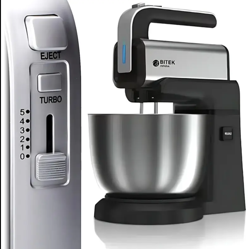 Миксер с чашей 3,5л BITEK BT-6652, 1000Вт Одесса - изображение 16