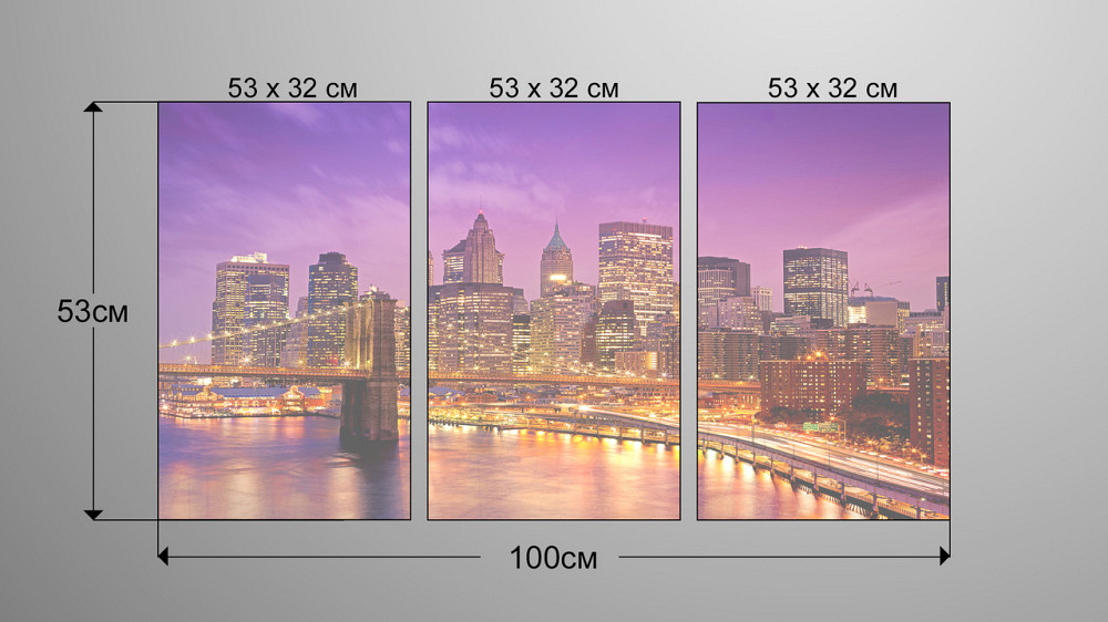 Модульная картина Город Аrt-98_3А Киев - изображение 3