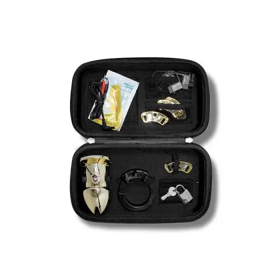 Клітка для члена з електростимуляцією Mystim Pubic Enemy No 1 - Gold Edition Львів