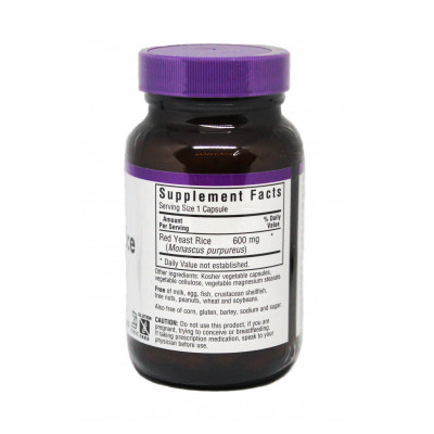 Трави Bluebonnet Nutrition Червоний дріжджовий Рис 600мг, 60 гелевих капсул (BLB1170) Вінниця - фото 2