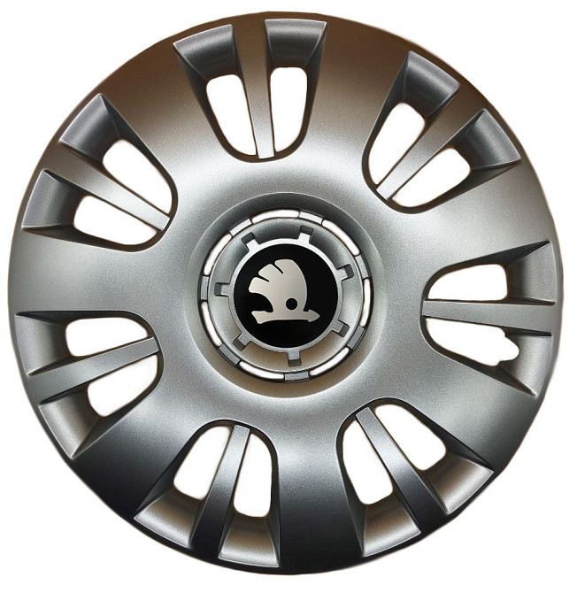 Автомобільні модельні ковпаки R15 Skoda 312 4шт, SJS, сріблясті Київ - фото 1
