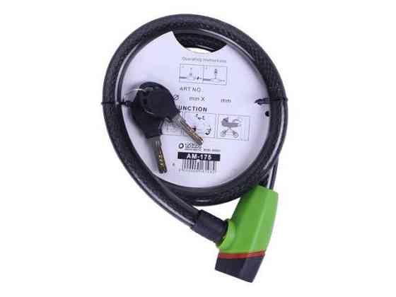 Замок прорипасований ZX1240 , тросовий, 18 мм*1000 мм (під ключ) Мукачево