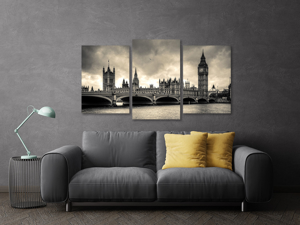 Модульная картина в гостиную / спальню  Сірий Лондон  Art-685_3 Киев - изображение 3