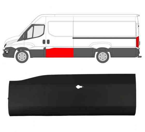 Накладка дверей зсувних лівих GP Iveco Daily E6 (5801811197) Київ