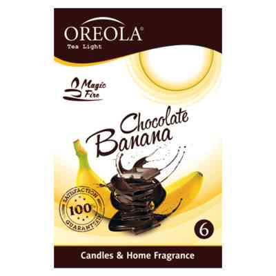 Ароматична свічка Oreola Банан і шоколад 6 шт (5908252829217) Вінниця