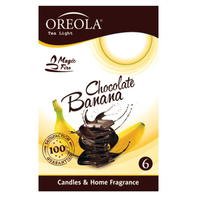 Ароматична свічка Oreola Банан і шоколад 6 шт (5908252829217) Вінниця - фото 1
