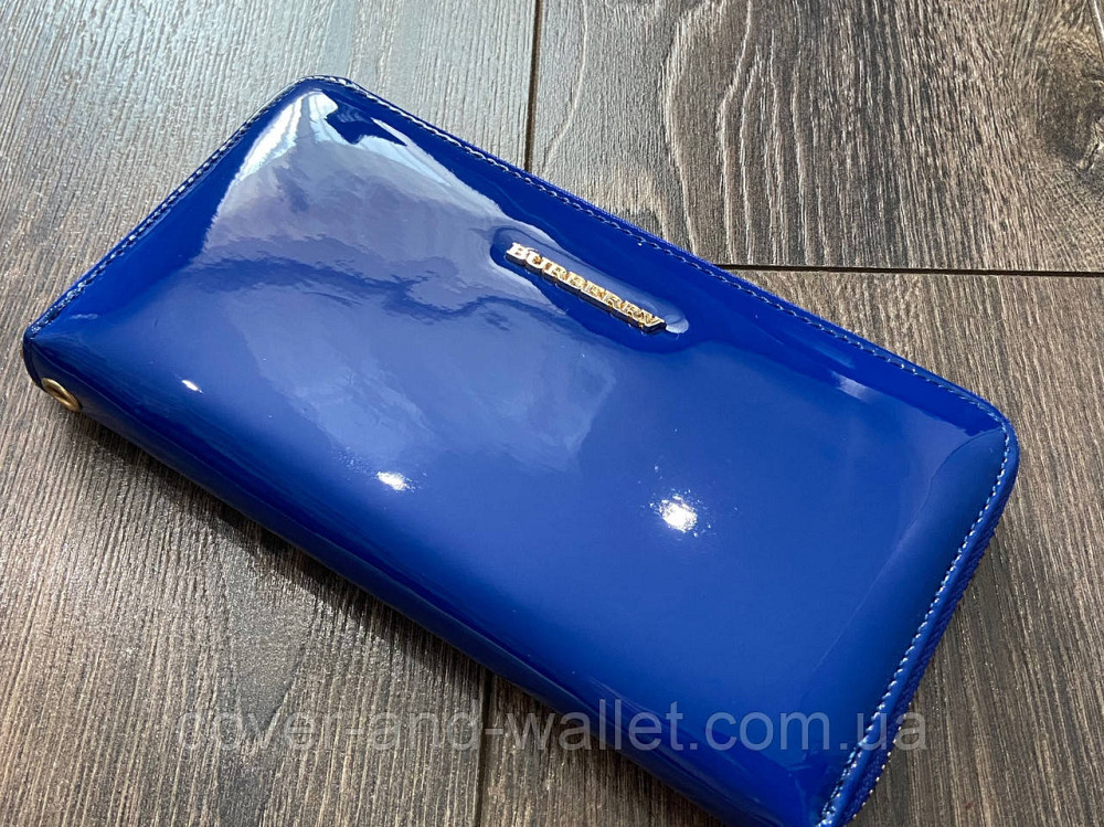 Стильний яскравий жіночий гаманець на блискавці синього кольору Burb Київ - фото 2