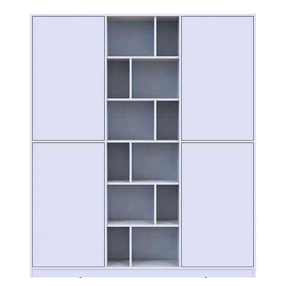 Шафа для одягу з відкритими полицями Doros Морган 180х38,5х210 см Білий (DRS-011219) Львів