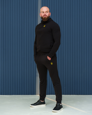 Костюм спортивній мужской тризуб весна Черный S Харьков