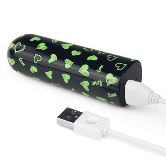 Вибропуля - Rechargeable Glow-in-the-dark Heart Massager Sex Aura Киев - изображение 4