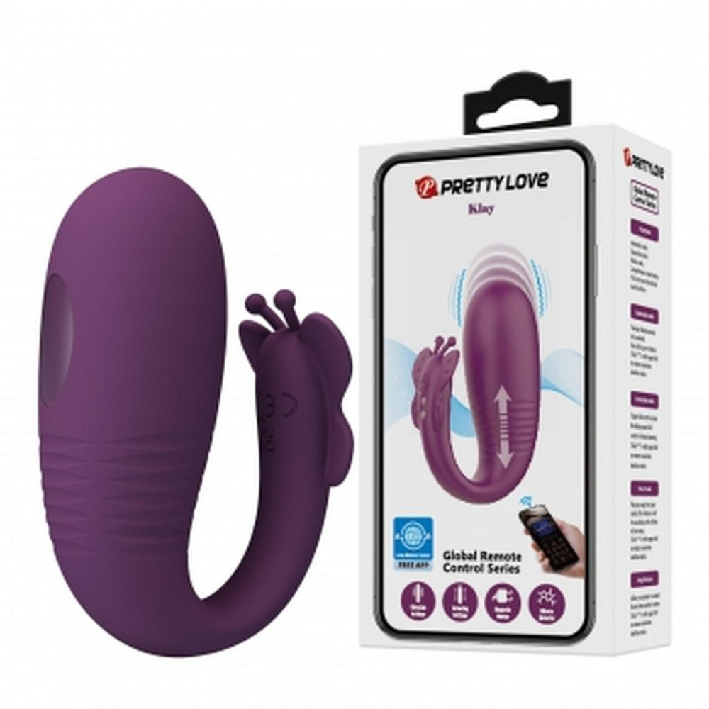 Вібростимулятор PRETTY LOVE - Klay, 10 vibration functions 10 thrusting settings Mobile APP remote c Sex Aura Київ - фото 1