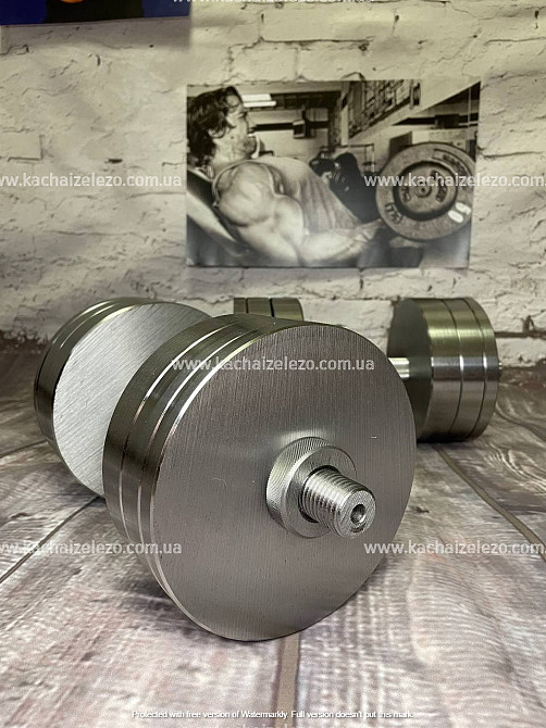 Набор 58 кг Штанга + Гантели металлические разборные 2 по 26 кг Гантели, гири, штанги и диски Киев - изображение 8