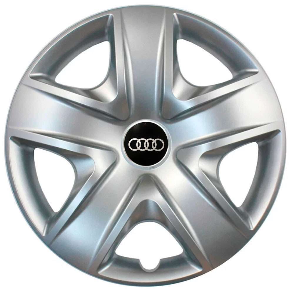 Автомобільні модельні ковпаки R17 Audi 500 4шт, SJS, сріблясті Вінниця - фото 1