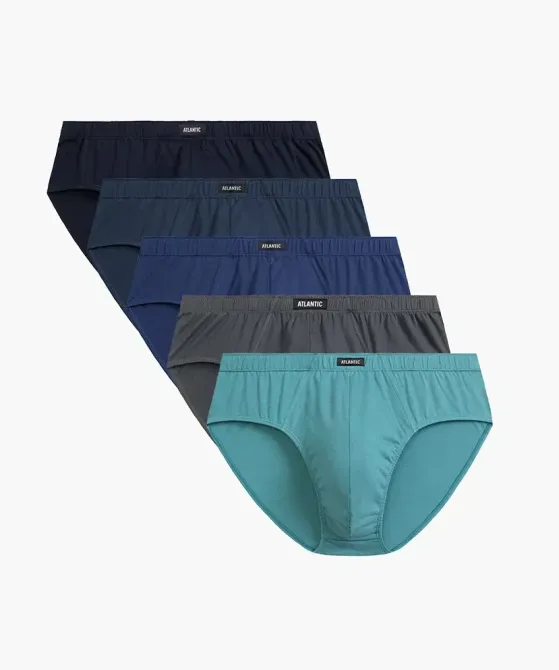 Чоловічі труси Класика Atlantic, 100% бавовна. Набір 5 шт. 5SMP-003 M Київ - фото 1
