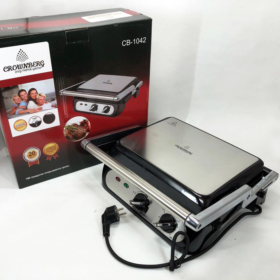 Гриль контактний Crownberg CB-1042 TS-43 Львів - фото 4