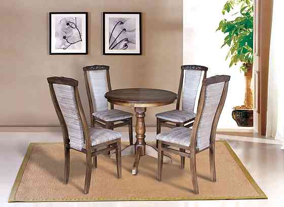 Стіл Чумак нерозкл (D=80), темн горіх Киев