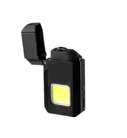 Запальничка спіральна 6002 M8 з LED-ліхтариком, чорна Винница - изображение 2