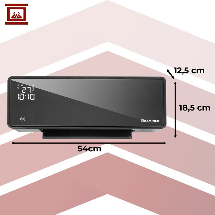 Електричний настінний обігрівач з WiFi і пультом управління Kaminer (26399) Нововолинськ - фото 9