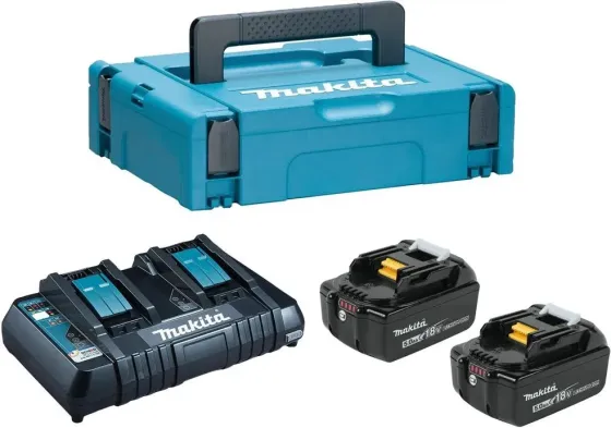 Makita 2x 5.0Ah, DC18RD Makpac 3 1976292 Киев