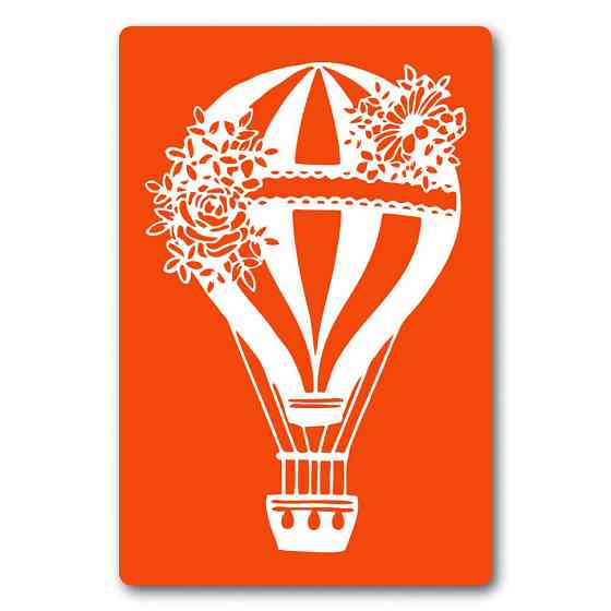 Трафарет для био-тату Аэростат jx002-24*34см, размер 24х34 см Винница