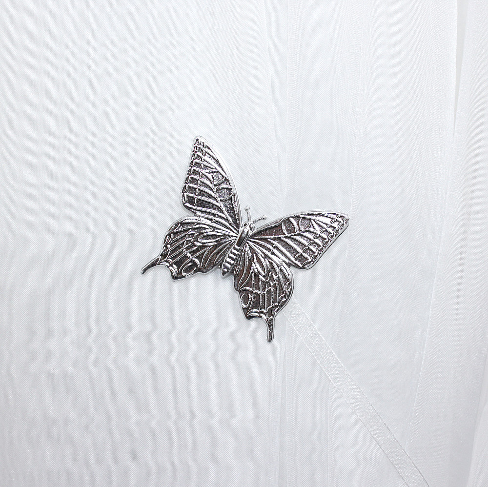 Магниты для штор и гардин (103м) Бабочка набор 2 шт Серебристый (81-014) Киев - изображение 3