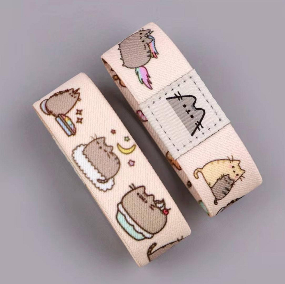 Браслет kawaii кот в стиле Пушин эластичный тканевый милый аксессуар на руку Киев - изображение 3