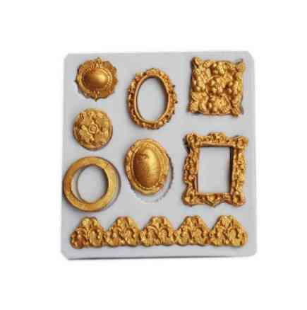 Молд силиконовый Рамки 85 на 85 мм серый Киев