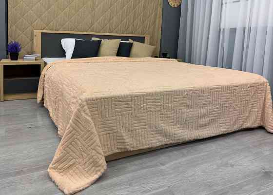 Плед-покривало Преміум 220х240 см (+-5см) Бежевий (87-223) Київ