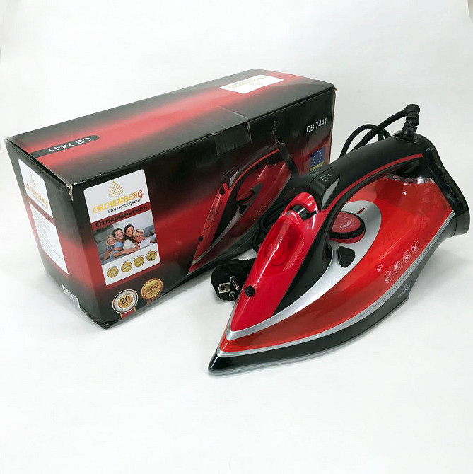 Якісна парова праска Crownberg, Парова праска для речей для одягу з керамічною підошвою SW-60 Львів - фото 3