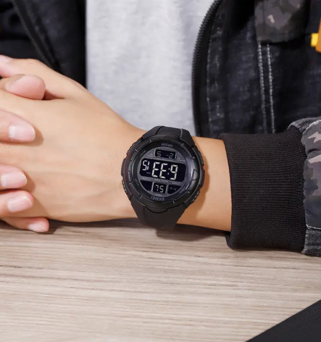 Мужские спортивные часы Skmei 1656 (Черные) Винница - изображение 6