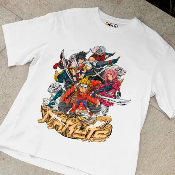 Футболка чоловіча з  принтом Наруто Команда Сім Розмір 48 Anime0056 Дніпро