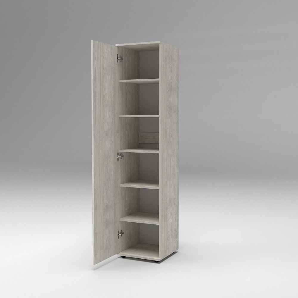 Пенал с полками Ketrin К-2, Дуб Шамоны Светлый, 420/425/1880 Львов - изображение 2