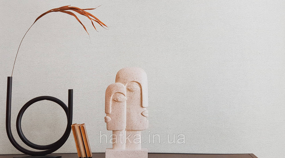 Обои виниловые на флизелине AS creation Deluxe метровые под штукатурку матовые светло серые 3994-65 Киев - изображение 1