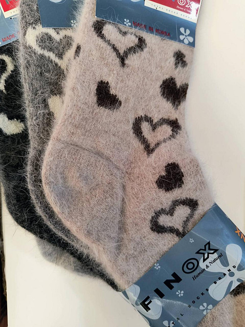 Зимние женские носки Корея Finox ангора (5 шт в наборе) размер 36-40 Киев - изображение 6