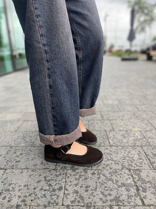 Соната Лофери жіночі Соната Ліліт шоколадні (весна-осінь, замша натуральна) (5851) Коломия - фото 4