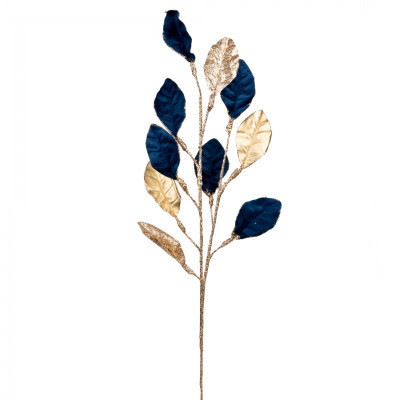 Декоративна гілка YES! Fun Сині листочки, 76 см (974781) Вінниця - фото 1