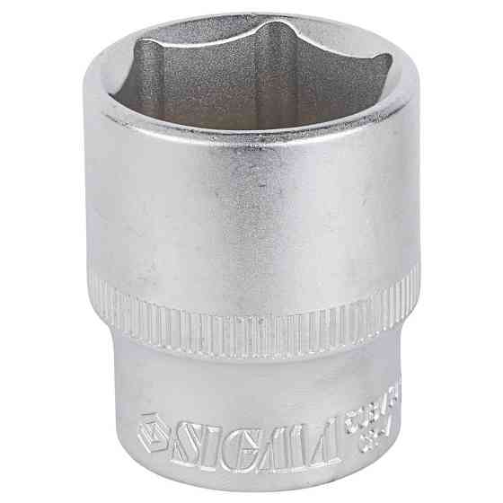 Насадка шестигранна коротка 1/2" 27 мм CrV mid SIGMA (6071271) Київ