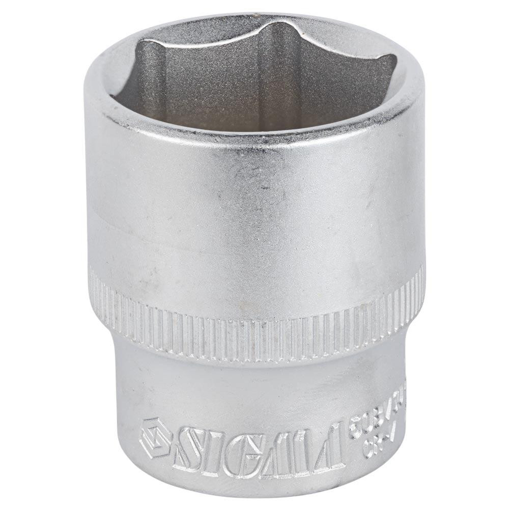 Насадка шестигранна коротка 1/2" 27 мм CrV mid SIGMA (6071271) Київ - фото 2