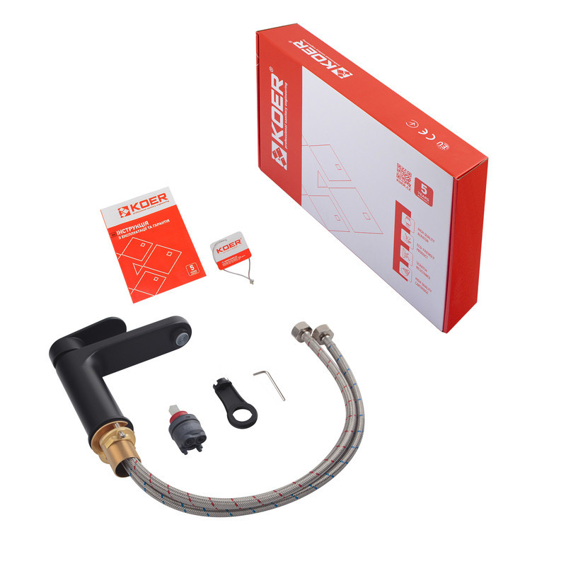 Смеситель для умывальника Koer KB-10030-05 (KR5425) с надежной конструкцией Харьков - изображение 3