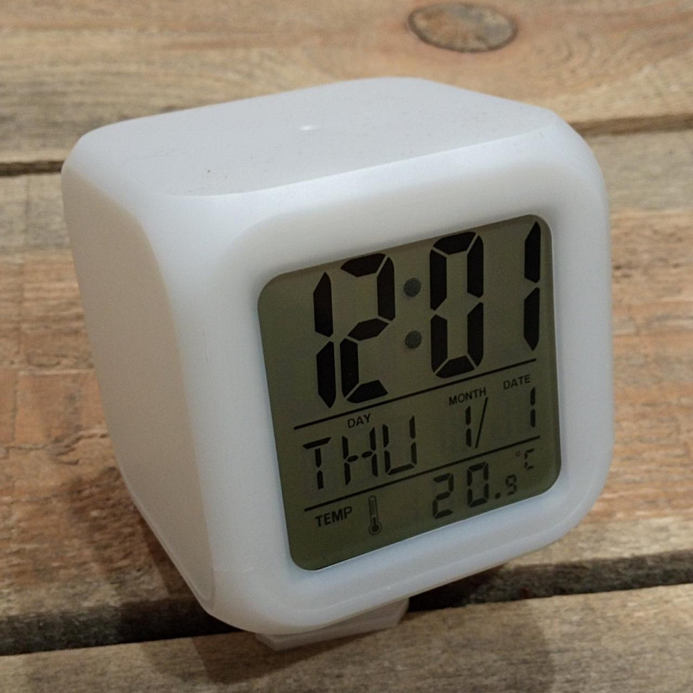 Годинники електронні CX-508 з температурою та підсвіткою Кубик 3*AAA 1246 Дніпро - фото 3