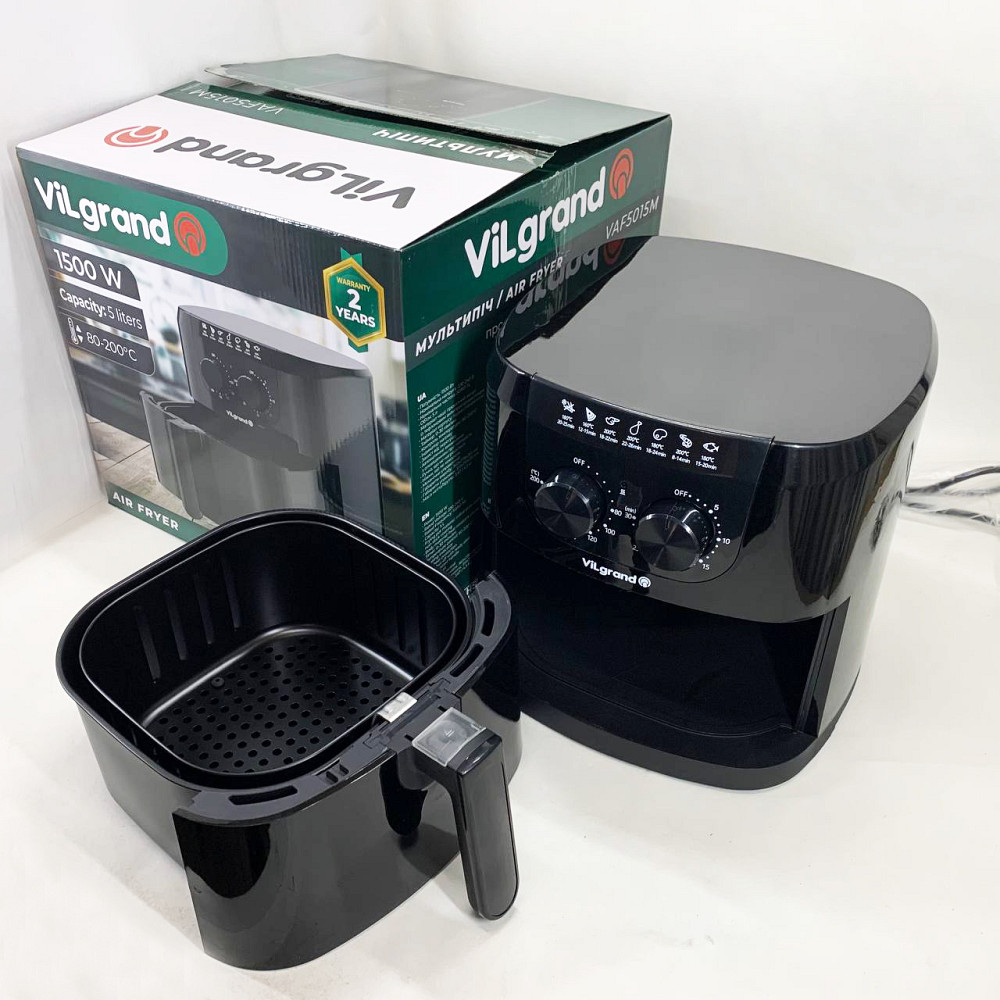 Фритюрниця без масла електрична мультифункціональна ViLgrand Домашня фритюрниця електрична XT-40 Львів - фото 2